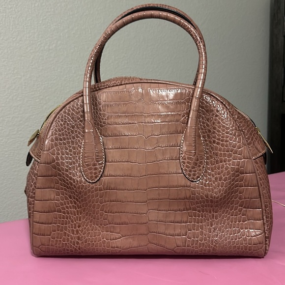 Kate Spade Godfry Street Luxe Lorin Satchel, Rose Pearl Croco - Picture 5 of 7